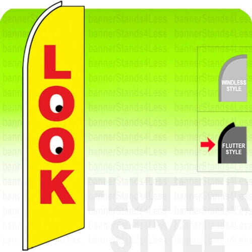 Business Ad Swooper Flutter Feather Flags & Poles 2 Pack-Sale-Look Business Ad Swooper Flutter Feather Flags & Poles 2 Pack-Sale-Look